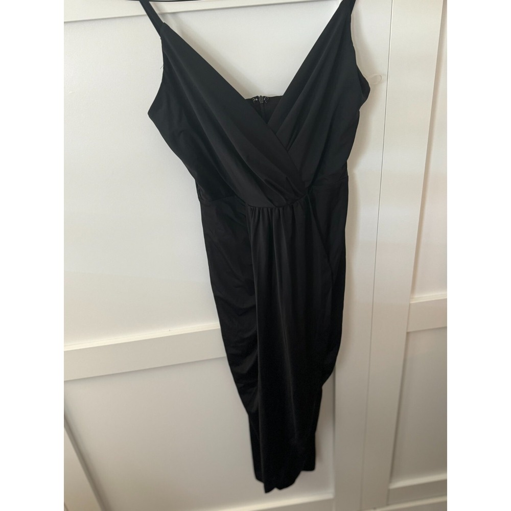 Mainstrip Black‎ Slip Dress Women's Size S Nylon Spandex Lined